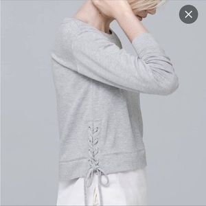 WHBM braided sweatshirt